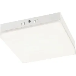 LED Deckenleuchte Deckenleuchte Wohnzimmerlampe eckig Weiß Aluminium H 4,5 cm