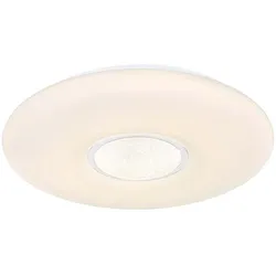 LED Deckenleuchte mit RGB Regenbogeneffekt weiß rund klar 1x LED á 24W inkl. CCT