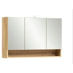 Held-Möbel Spiegelschrank Sion Holzoptik Wotaneiche