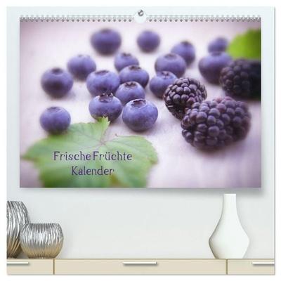Frische Früchte Kalender (hochwertiger Premium Wandkalender 2027 DIN A2 quer), Kunstdruck in Hochglanz