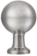 "Utopia Alley Lyon Cabinet Ring Pull Knob -Brushed Nickel Drawer Pull Knob 0.87"""