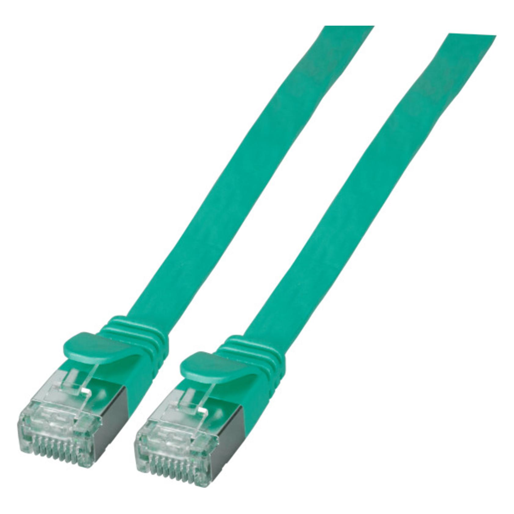 EFB Elektronik Flachpatchkabel U/FTP, Cat., PVC (U/FTP, CAT6a, 0.25 m) (K5545GN.0)