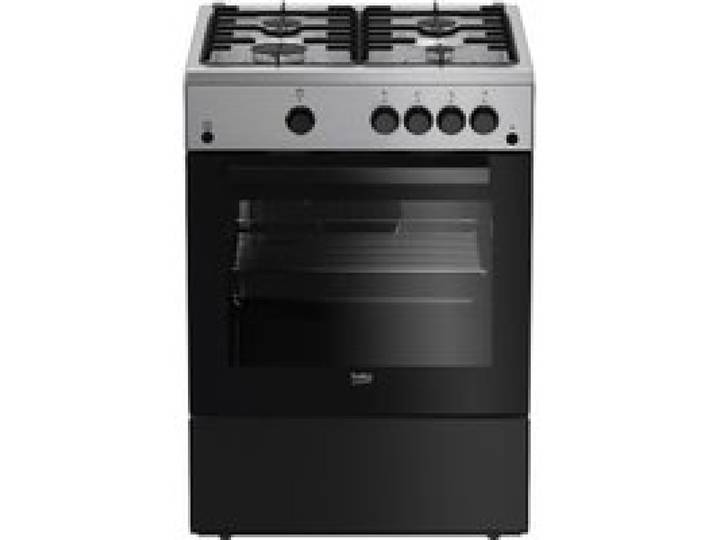 Cuisinière - BEKO - FBG62031XCS - 4 foyers - Four à gaz - Inox - Classe A
