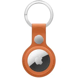 Apple AirTag Schlüsselanhänger aus Feingewebe (fuchsrot)