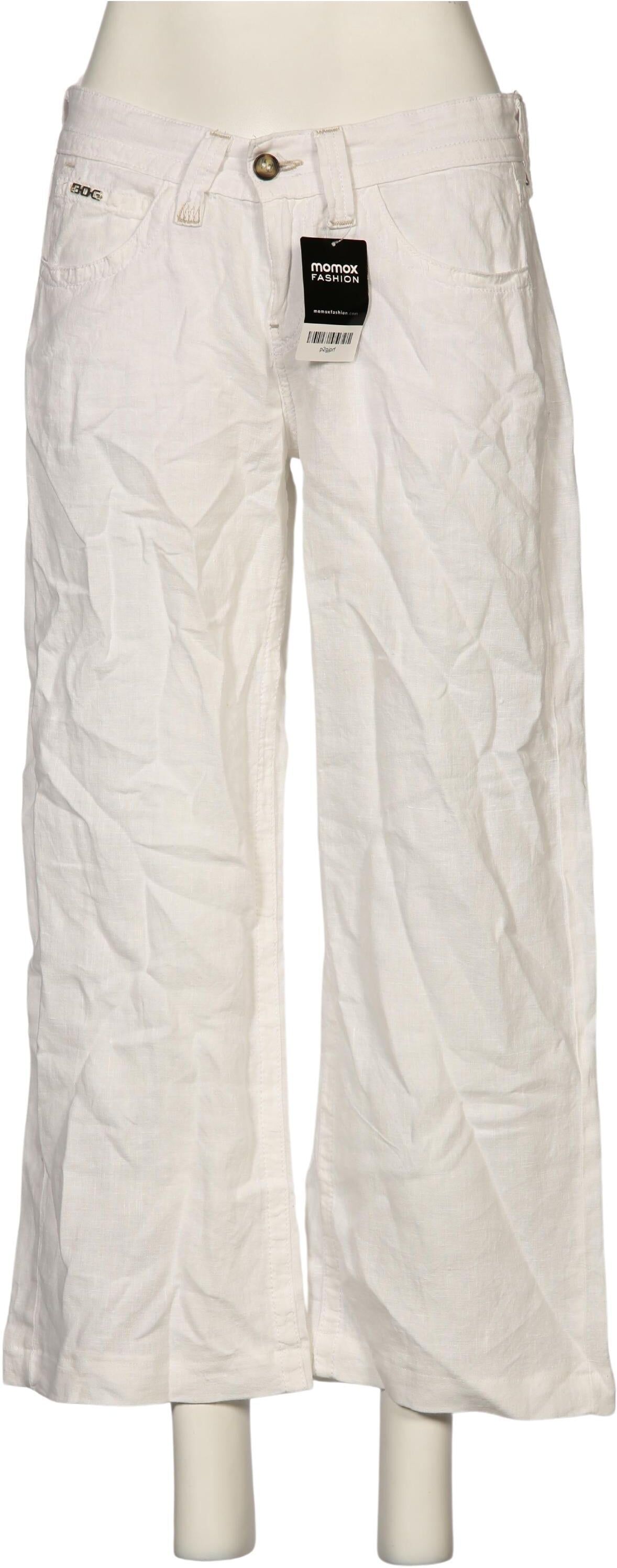 Urban Outfitters Damen Stoffhose, Weiß, Gr. M, Leinen - Second Hand