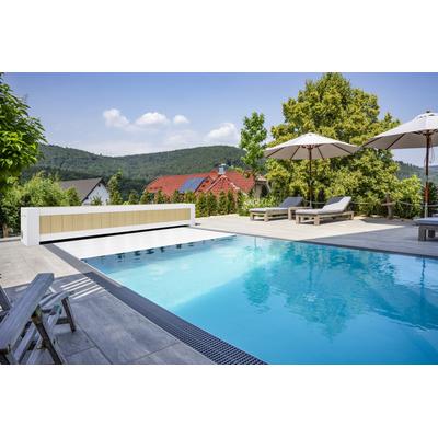 Pool Rollladen-Abdeckung - Geschlossen