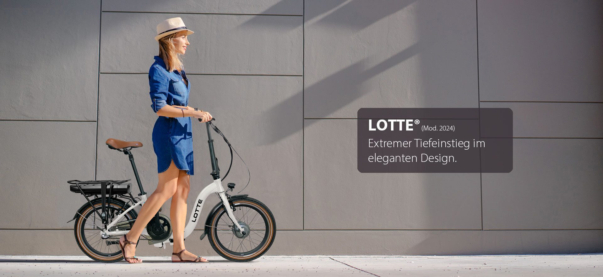 Blaupunkt LOTTE (Mod. 2024) in Warm Gray mit Rücktrittsbremse und Tiefeinstieg