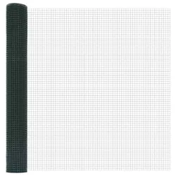 vidaXL Geschweißter Drahtzaun Grün 1,2 x 10 m Stahl