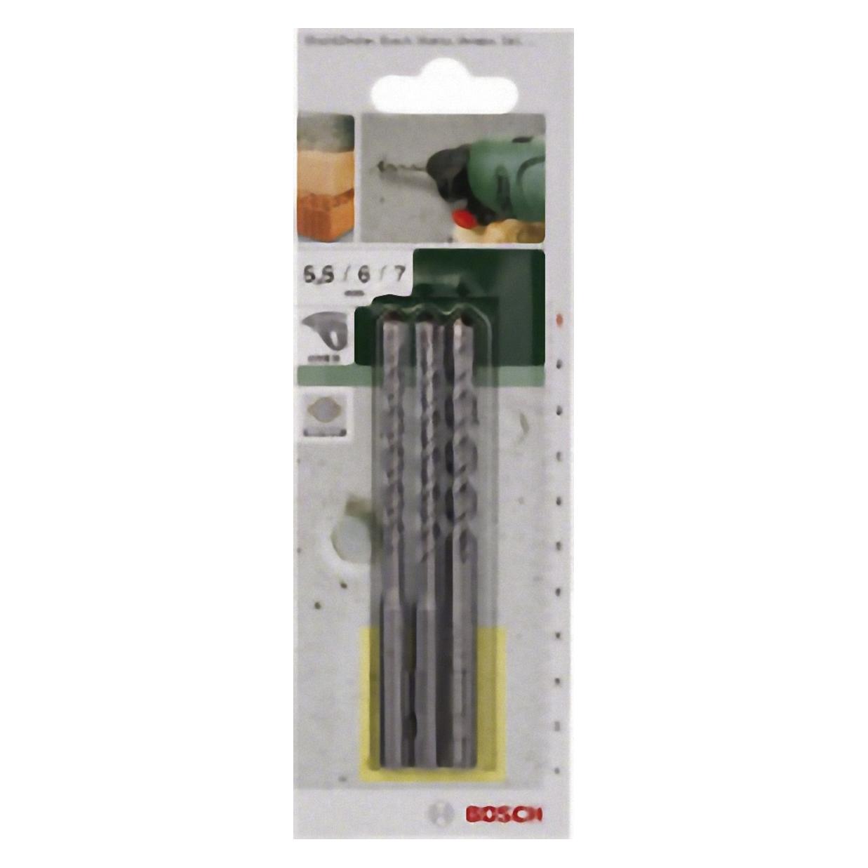 Bosch Professional Zubehör BetonbohrerSet (5.50 Millimeter, 6 Millimeter, 7 Millimeter) (2609256909)