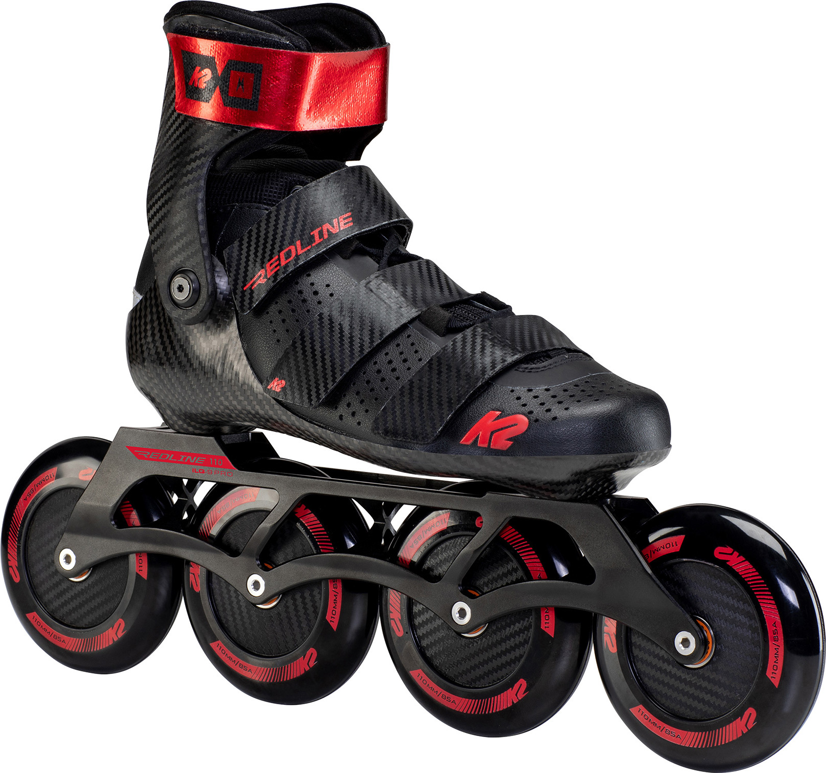 K2 Skates REDLINE 110 Inline Skates Unisex schwarz - rot Größe EU: 46