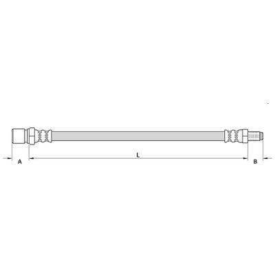 METZGER AUTOTEILE Bremsschlauch 4110575 mitte für Mercedes