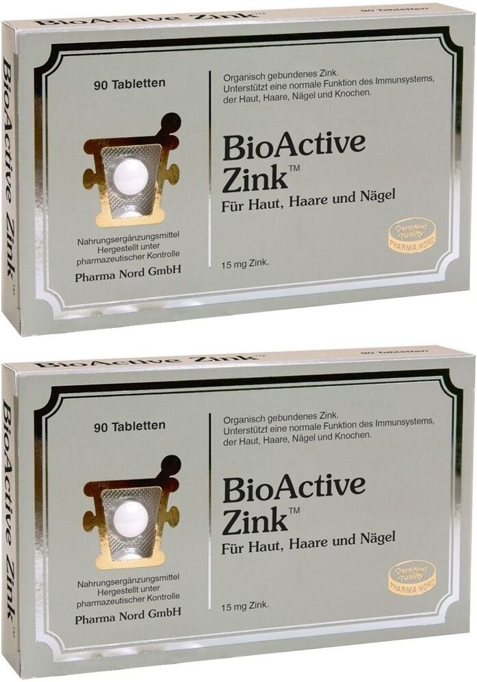 Pharma Nord BIO Active Zink Tabletten 2x 2x90 St