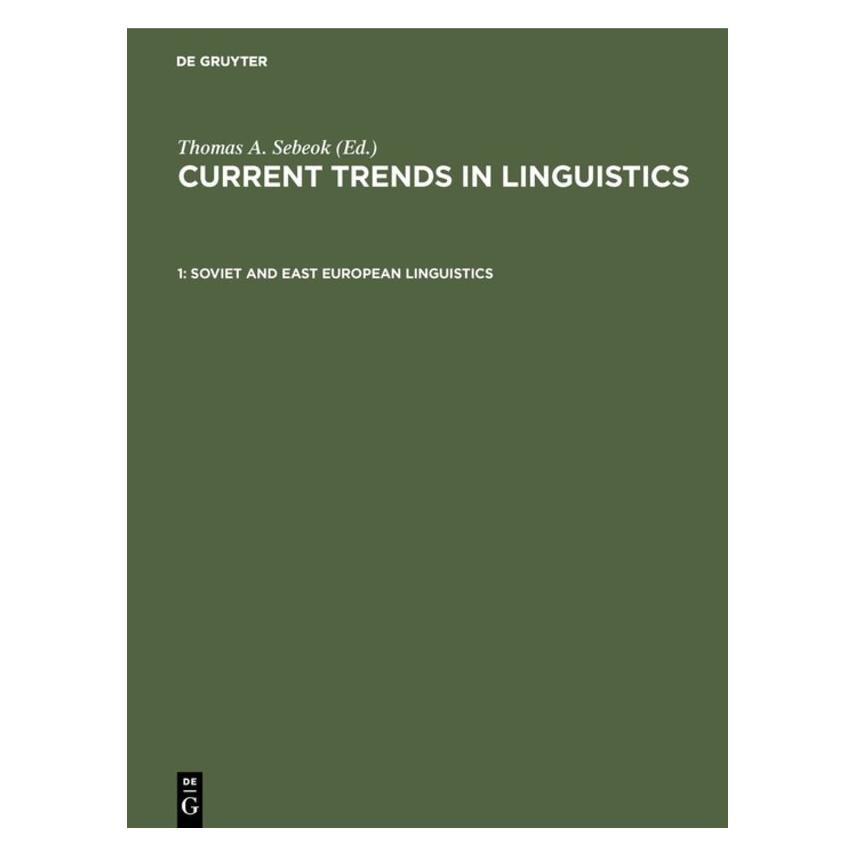 De Gruyter Soviet and East European Linguistics (Englisch, Hardcover, Thomas A. Sebeok) (71869698)