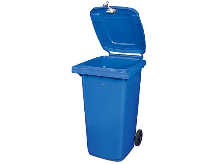 BRB 240 Liter DIN Mülltonne mit Schloss, blau