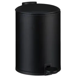 Relaxdays Bad Mülleimer 3 l Softclose Schwarz