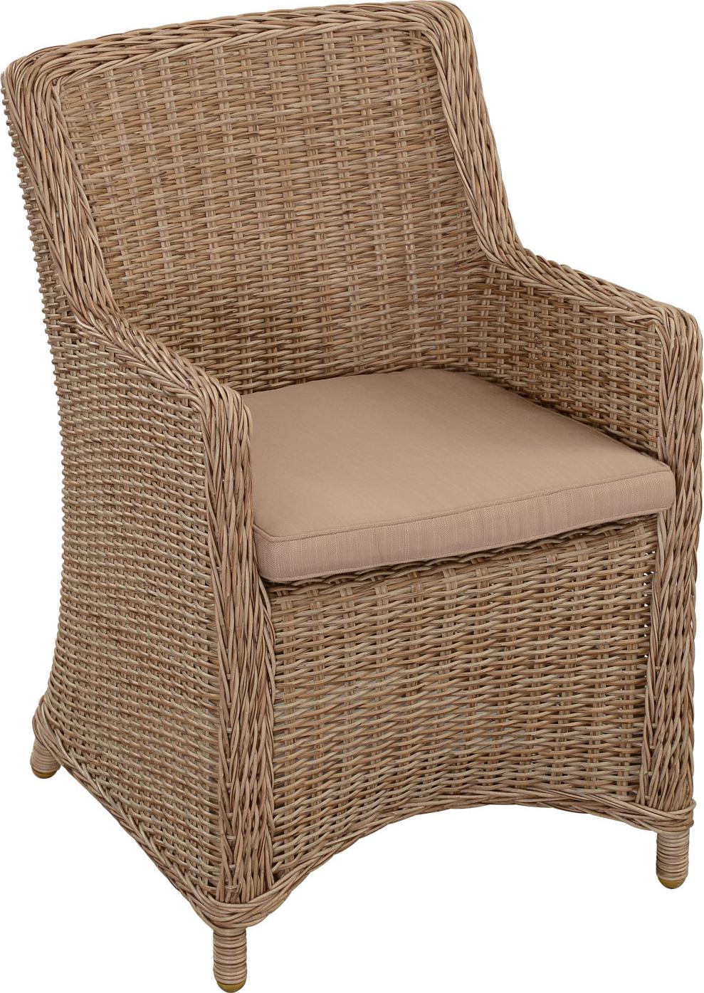 Inko Loungesessel Mino inkl. Kissen natur 62x55x88cm; TF_448-N