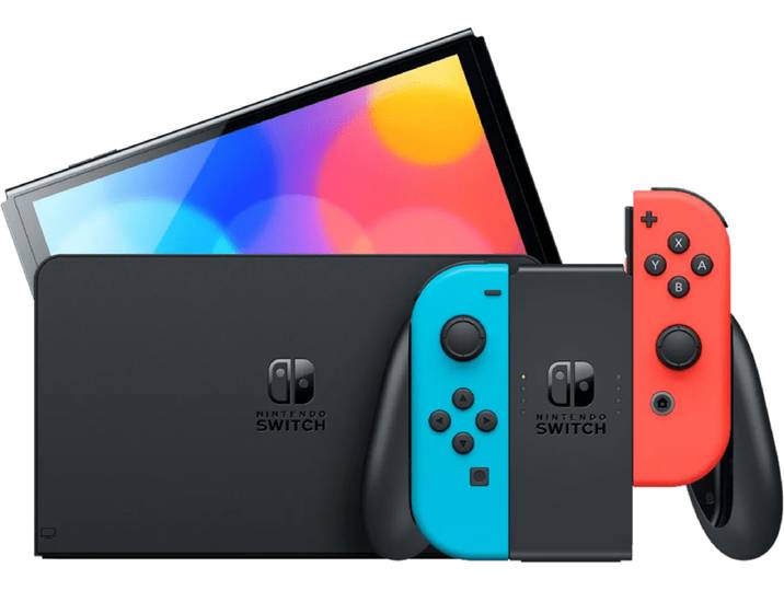 Nintendo Switch OLED Blauw Rood