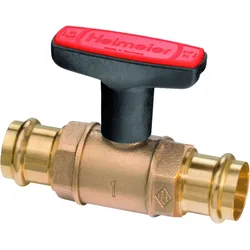 Heimeier Globo Heizungs-Kugelhahn 0602-22.000 DN 20, 22 x 22 mm, Viega Pressanschluss, Rotguss