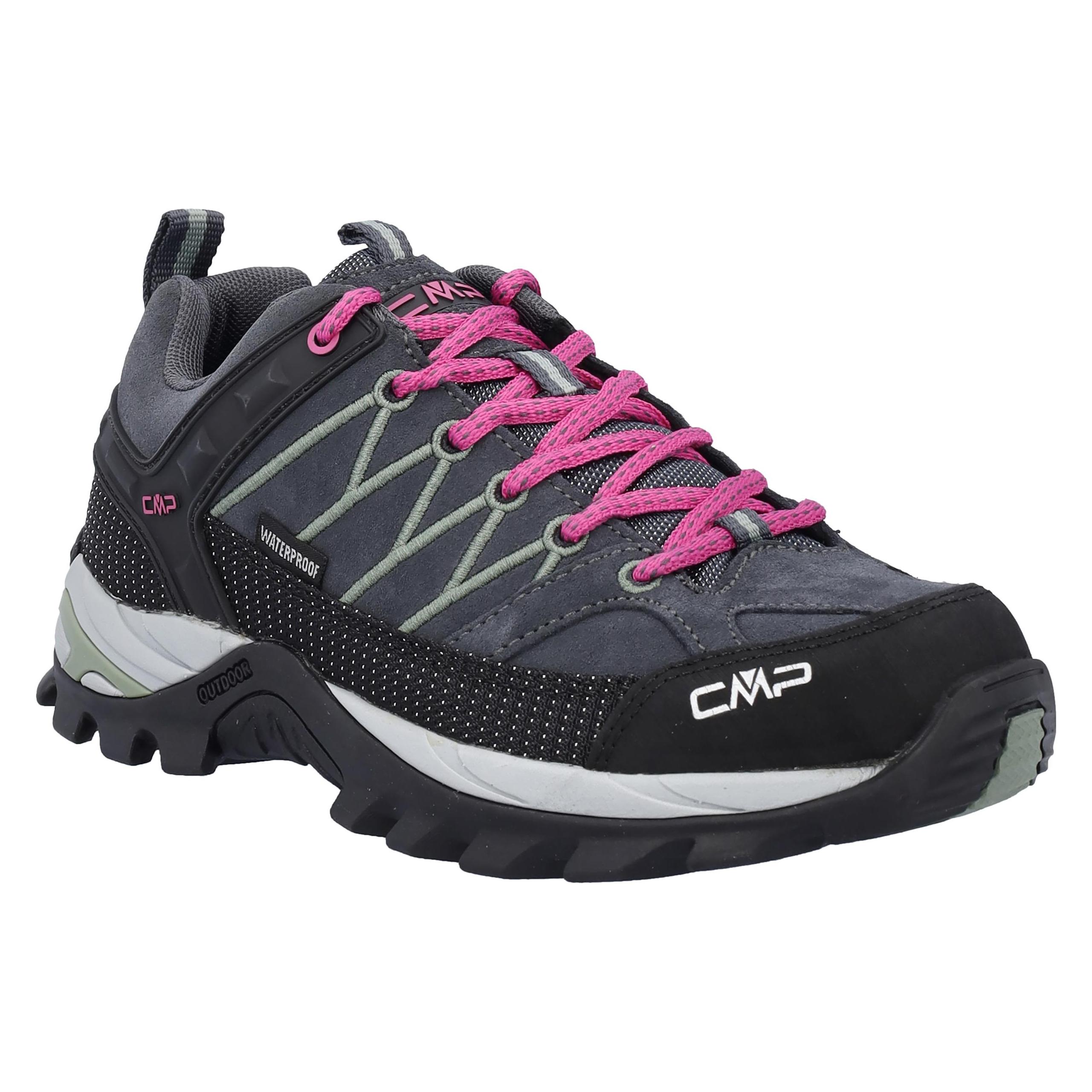 CMP Campagnolo CMP Rigel Low Waterproof Multifunktionsschuhe Antracite / Mineral Green Damen (37) (3Q13246-74US)