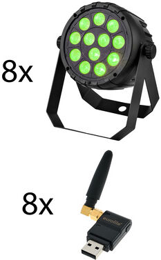 Eurolite LED PARty Spot Silent Bundle 2700 K