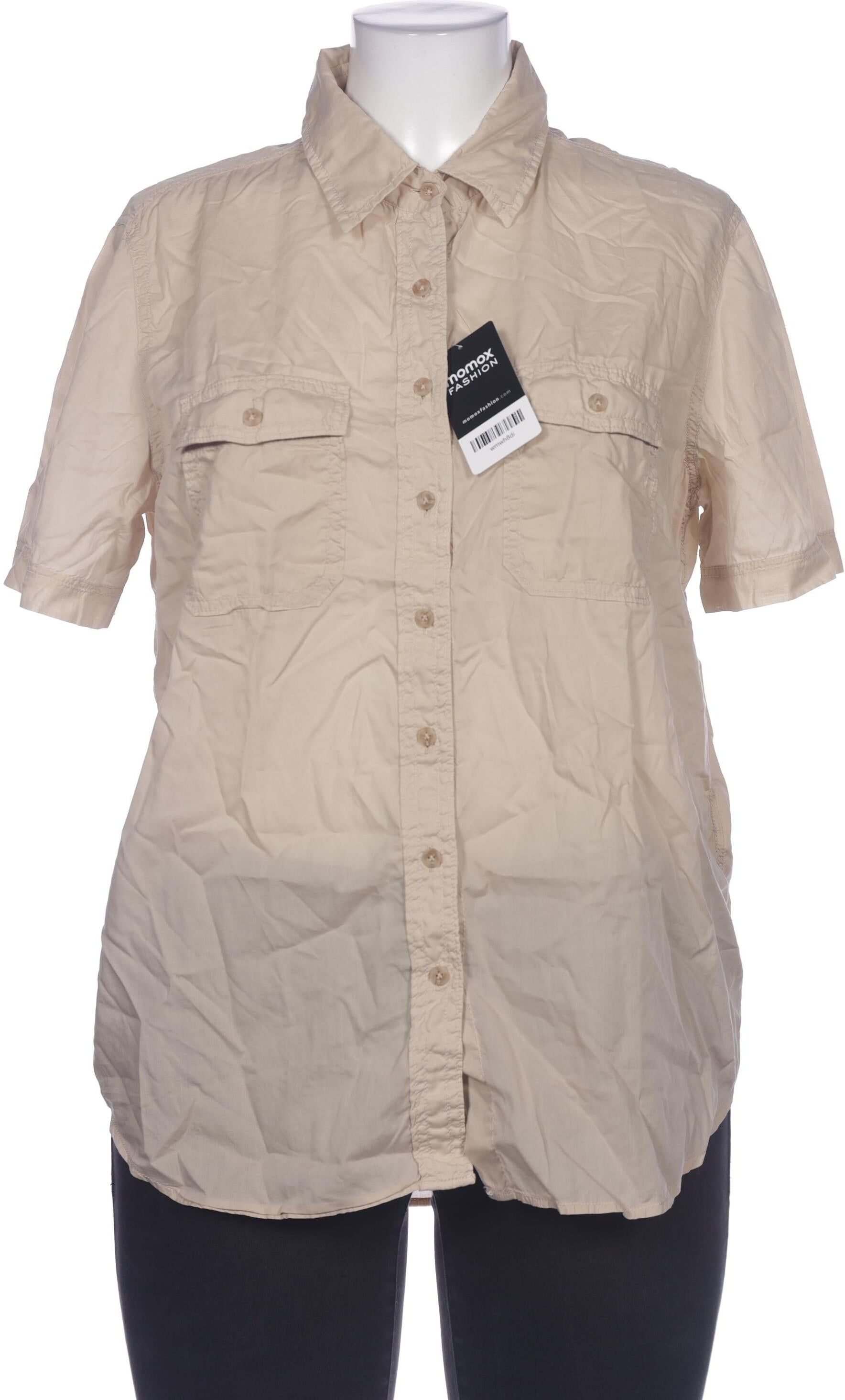 Robert Friedman Damen Bluse, Beige, Gr. XL, Baumwolle - Second Hand