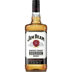 Jim Beam White Bourbon Whiskey 40% 1 Liter