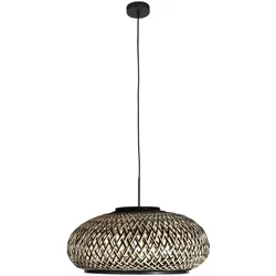 Steinhauer Pendelleuchte "Sparkled Light" 1-fl. 4476ZW (3602ZW + K2007BS) STE-4476ZW