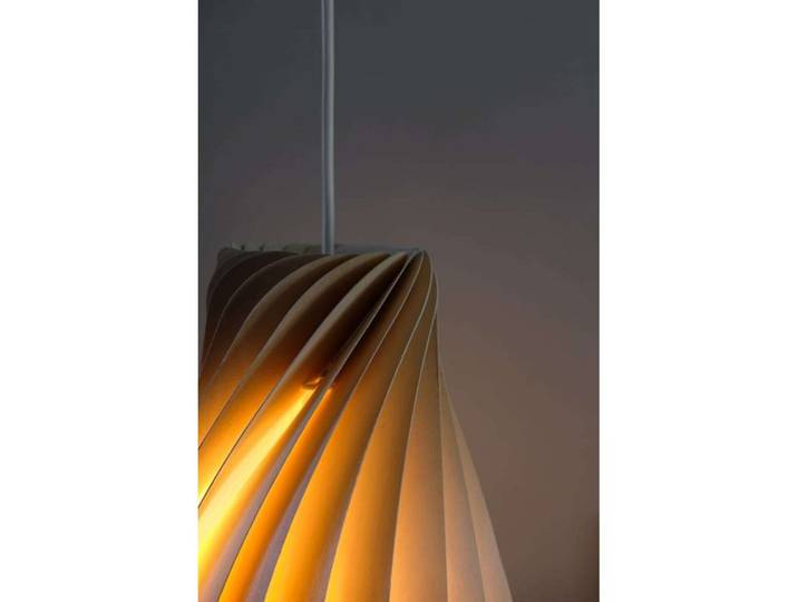 No.111 Pendelleuchte 72 cm hoch Birkenholz E14 - Tom Rossau - Wohnzimmer - Design - Einflammig