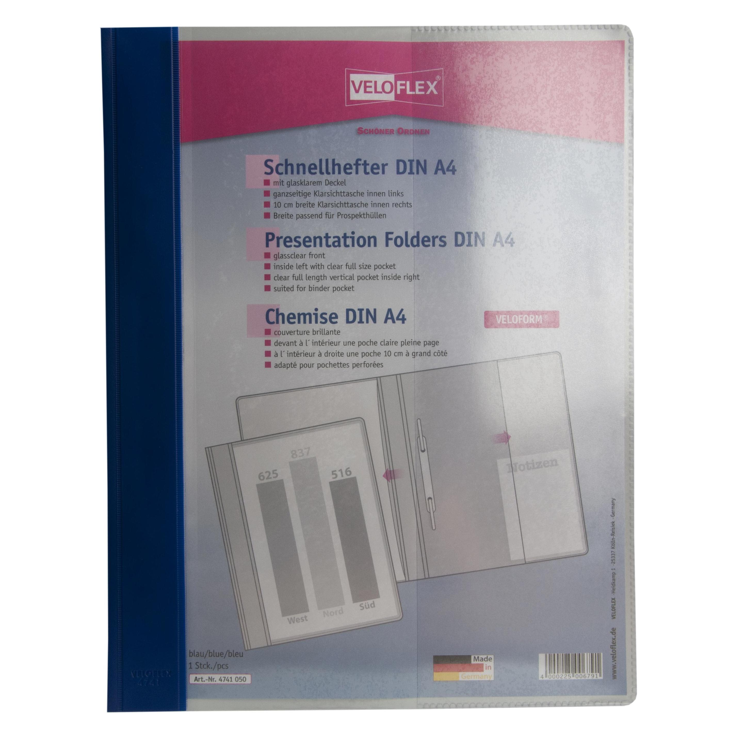 Veloflex Schnellhefter VELOFORM A4 blau (A4) (4741050)