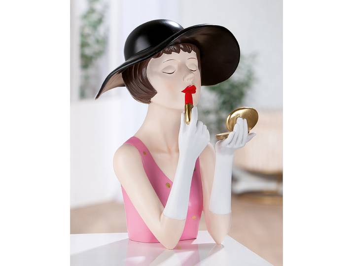 Figur Lady Amélie 20 x 31 x 26cm Schwarz