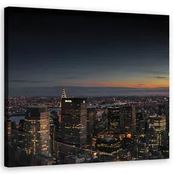 WANDBILD städte und architektur schwarz