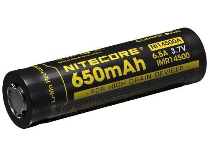 Nitecore IMR14500 - Li-Ion Batterij 650mAh - Camera-accessoire