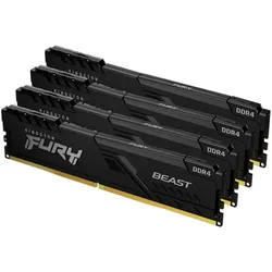 Kingston Technology FURY Beast 64GB 3600MT/s DDR4 CL18 DIMM (4er-Kit) Black