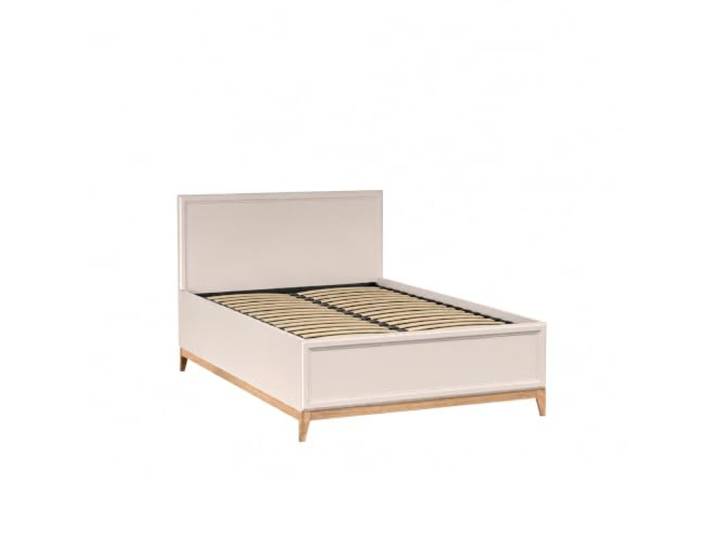 Komodee Bett Lunenburg - Kaschmir - Kopfteil - Bettkasten - Holzbeine - 148 x 110 x 210 cm