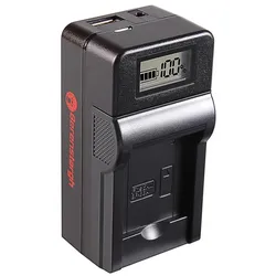 Berenstargh Synchron USB Ladegerät f. Samsung BP-88A DV200 DV300 (Kamera Akku Ladegerät), Kamera Stromversorgung, Schwarz