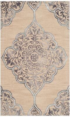 SAFAVIEH Handmade Dip Dye Luana Medallion Wool Rug