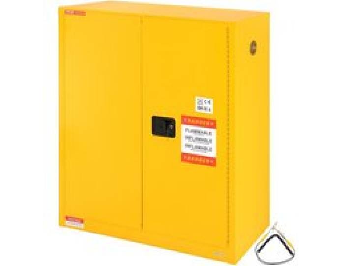 VEVOR Sicherheitsschrank für brennbare Flüssigkeiten, 128,7 L, Lagerschrank für brennbare Flüssigkeiten aus Kaltgewalztem Stahl, 1095 x 460 x 1273mm, Schrank mit einem verstellbaren Regal