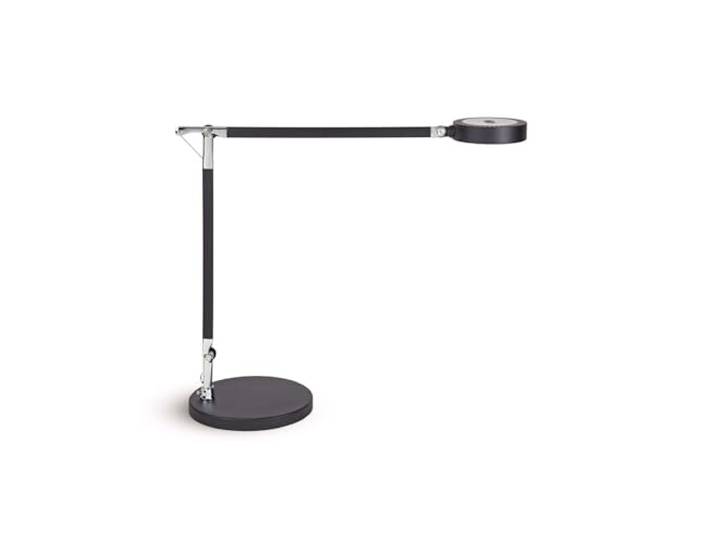 MAUL LED-Tischleuchte MAULgrace colour vario dimmbar – hochwertige Büro Arbeitsplatzleuchte mit Doppelarm Design Schreibtischlampe mit 3000-6500K Farbtemperatur Schwarz