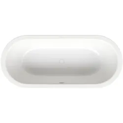 Bette BetteStarlet Flair Oval Badewanne 8774-440PLUS Glasur, snow, 178x78x42cm