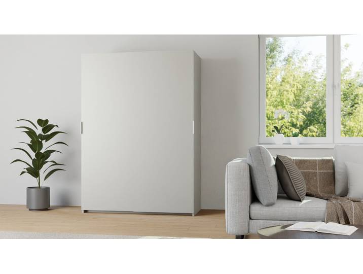 Schwebetürenschrank Premium Dekore Grau