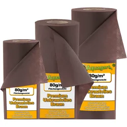 500m2 Gartenvlies Unkrautvlies Mulchvlies 80g 1,4m breit braun
