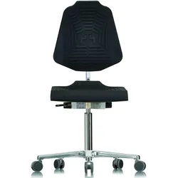 Arbeitsstuhl "WS 1220 E XL" Classic schwarz - schwarz
