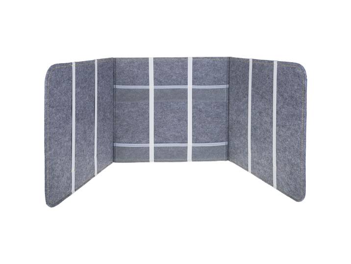 Schreibtischtrennwand FTM 39 x 121 cm Grau - Sichtblende