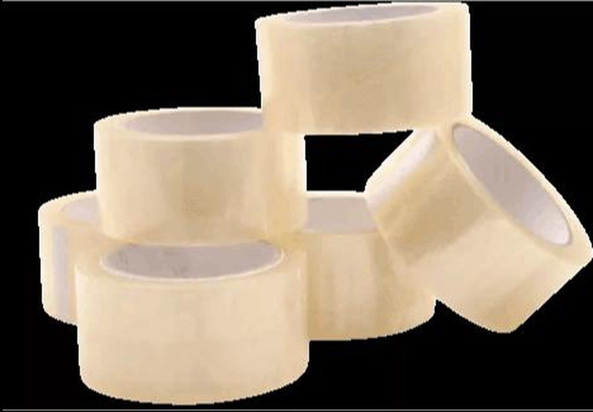 Twisk Verpakkingstape Transparant - 6 rollen - 50 mm x 66 m