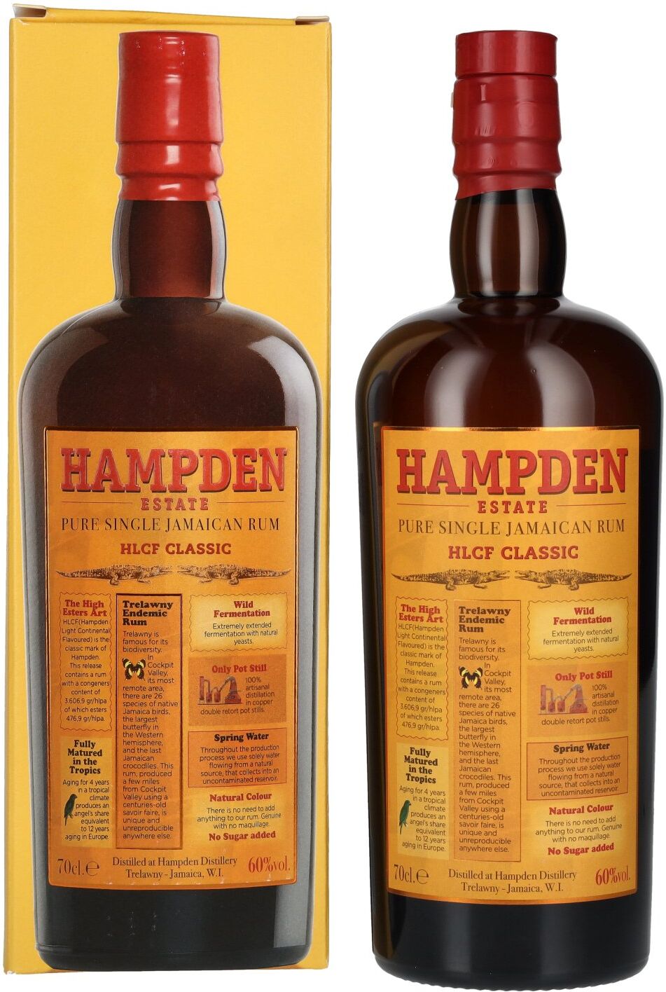 Hampden Estate Rum Hampden HLCF CLASSIC Estate Pure Single Jamaican Rum 60% Vol. 0,7l in Geschenkbox