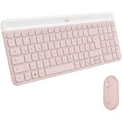 Logitech MK470 Slim Combo - kabelloses Tastatur-Maus-Set, rose
