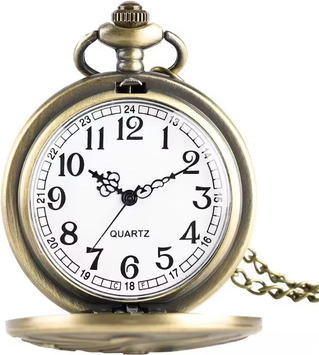 ModernMart Vintage Steampunk Pocket Watch Necklace Roman Dial Quartz Antique Pendant Vintage Steampunk Pocket Watch Necklace Roman Dial Quartz Antique Pendant