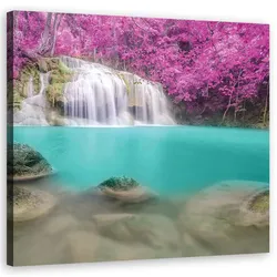 WANDBILD landschaften lila
