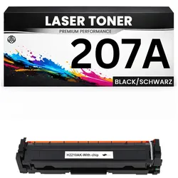 Toner kompatibel für HP W2210A(207A) Color LaserJet Pro M255dw/M282/283fdw in Schwarz