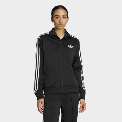 Trainingsjacke ADIDAS ORIGINALS "FIREBIRD TRACK LOOSE", Damen, Gr. S, schwarz, weiß, Obermaterial: 100% Polyester, Jacken Trainingsjacke, mit FIREBIRD-Design, locker geschnitten